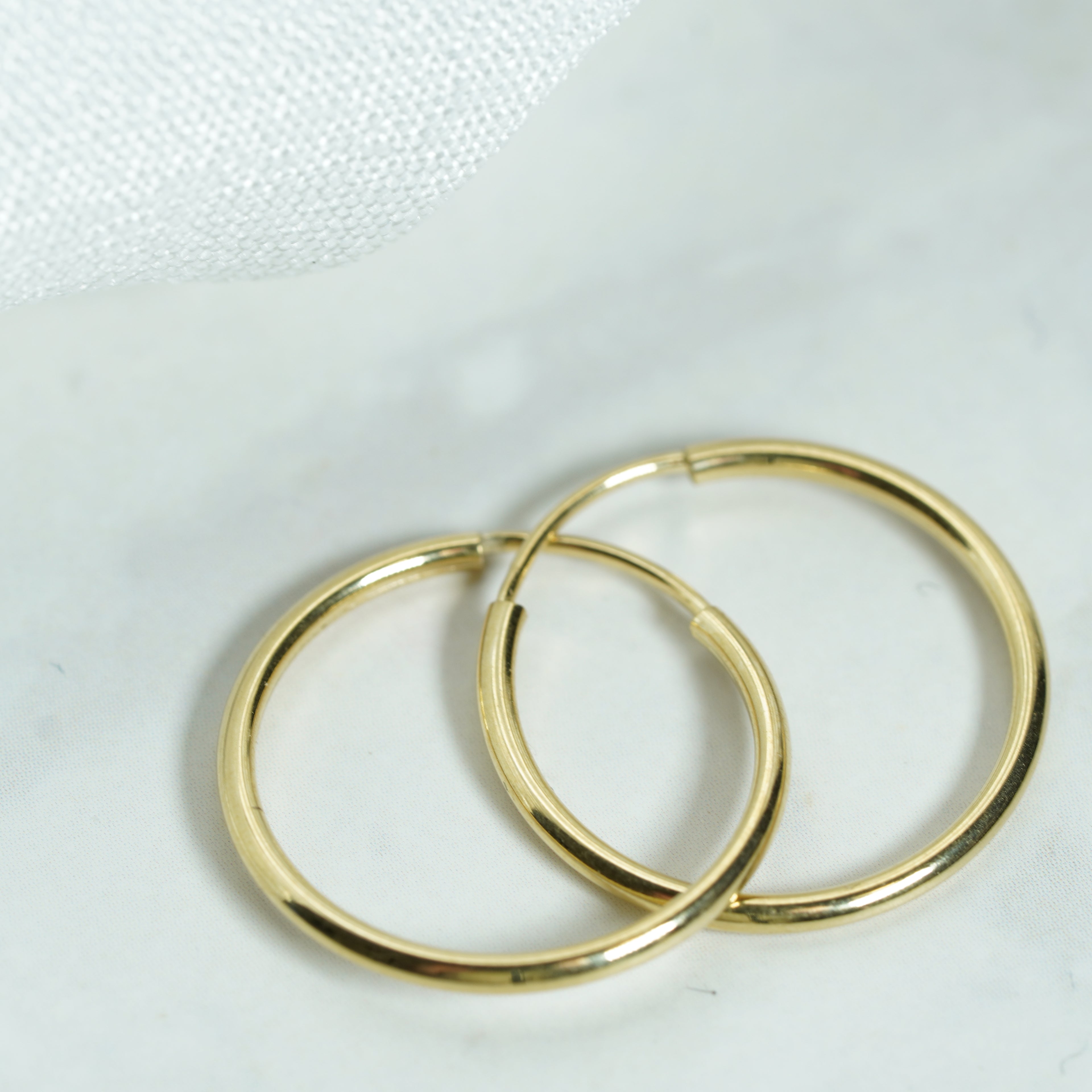 Classic Yellow Gold Hoop Earrings