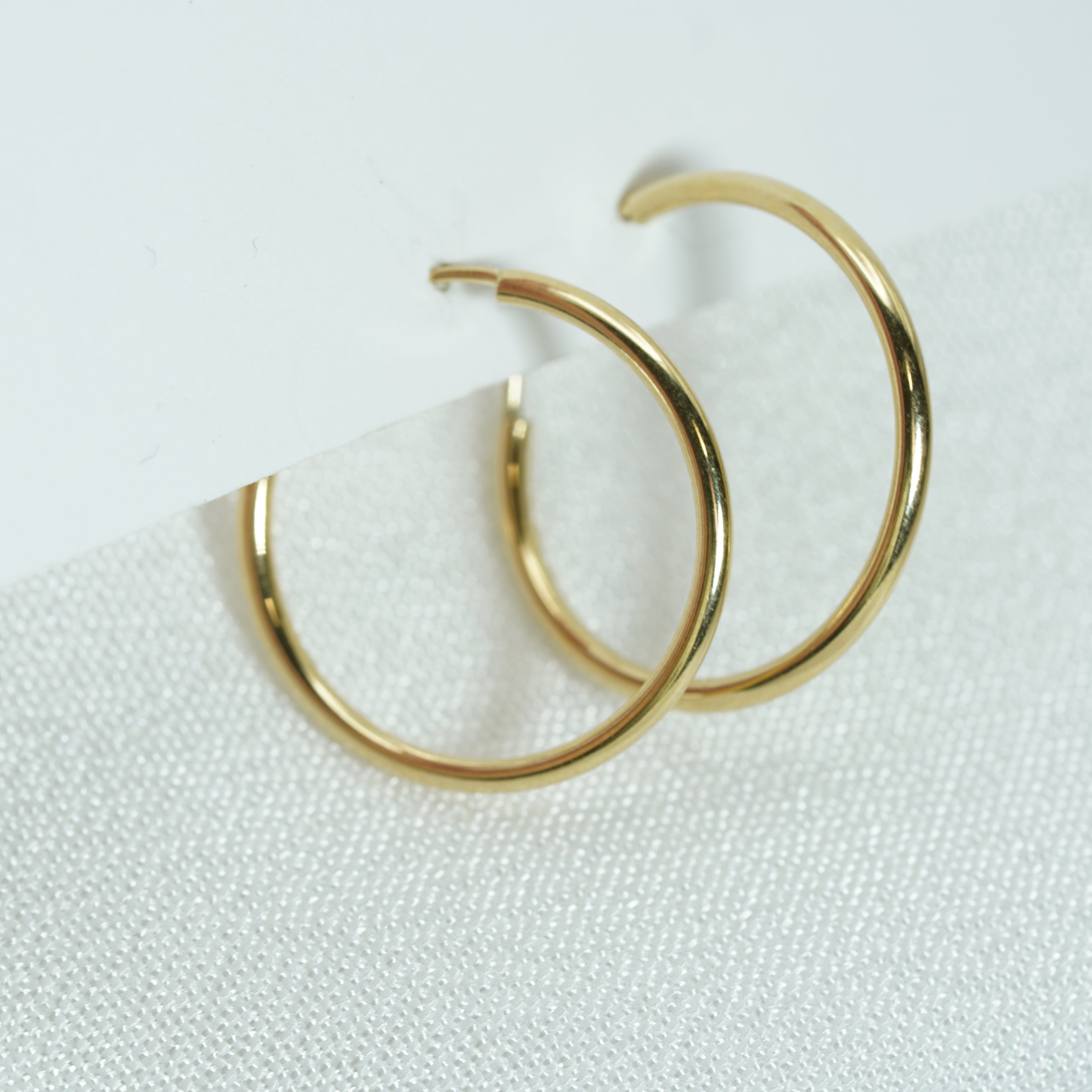 Classic Yellow Gold Hoop Earrings