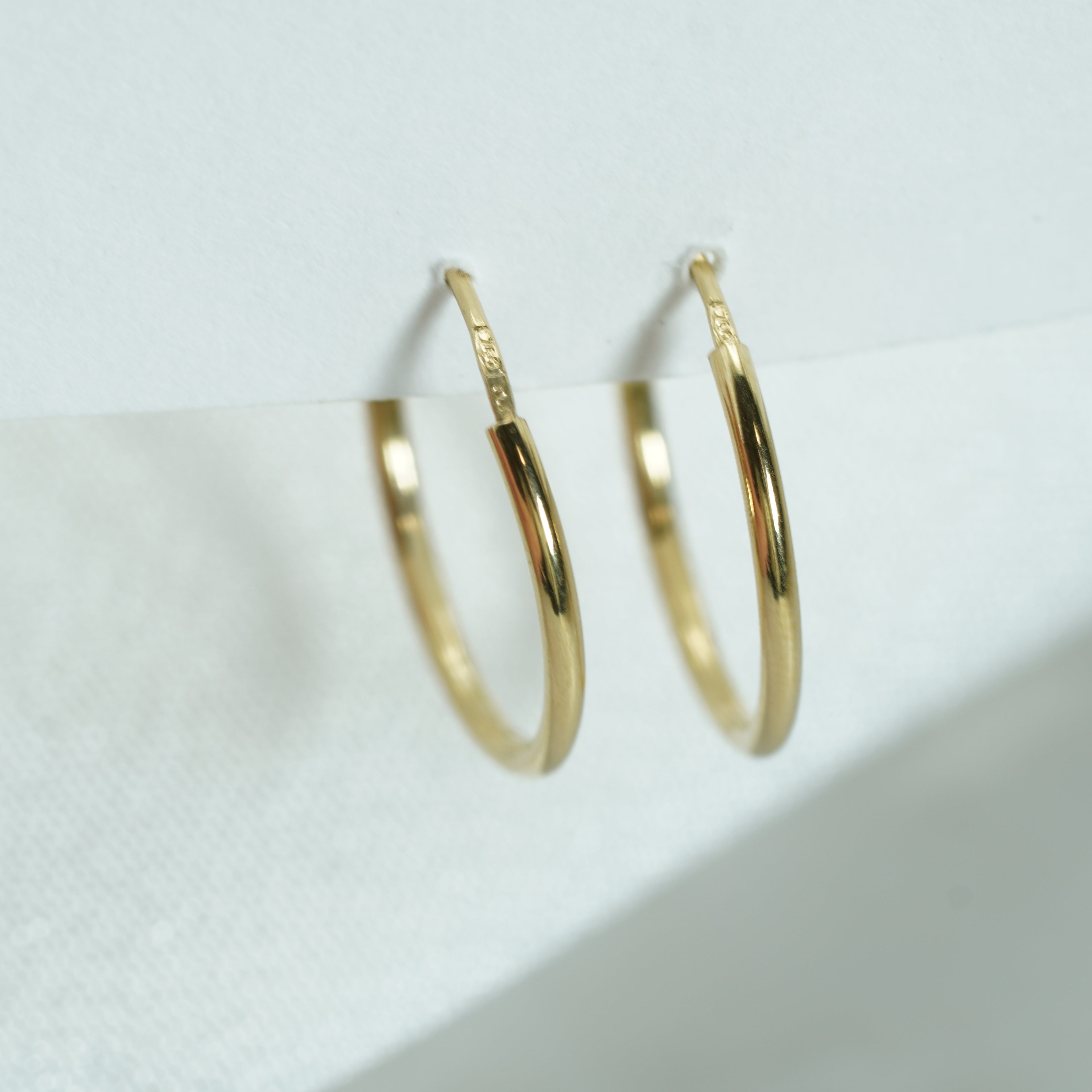 Classic Yellow Gold Hoop Earrings
