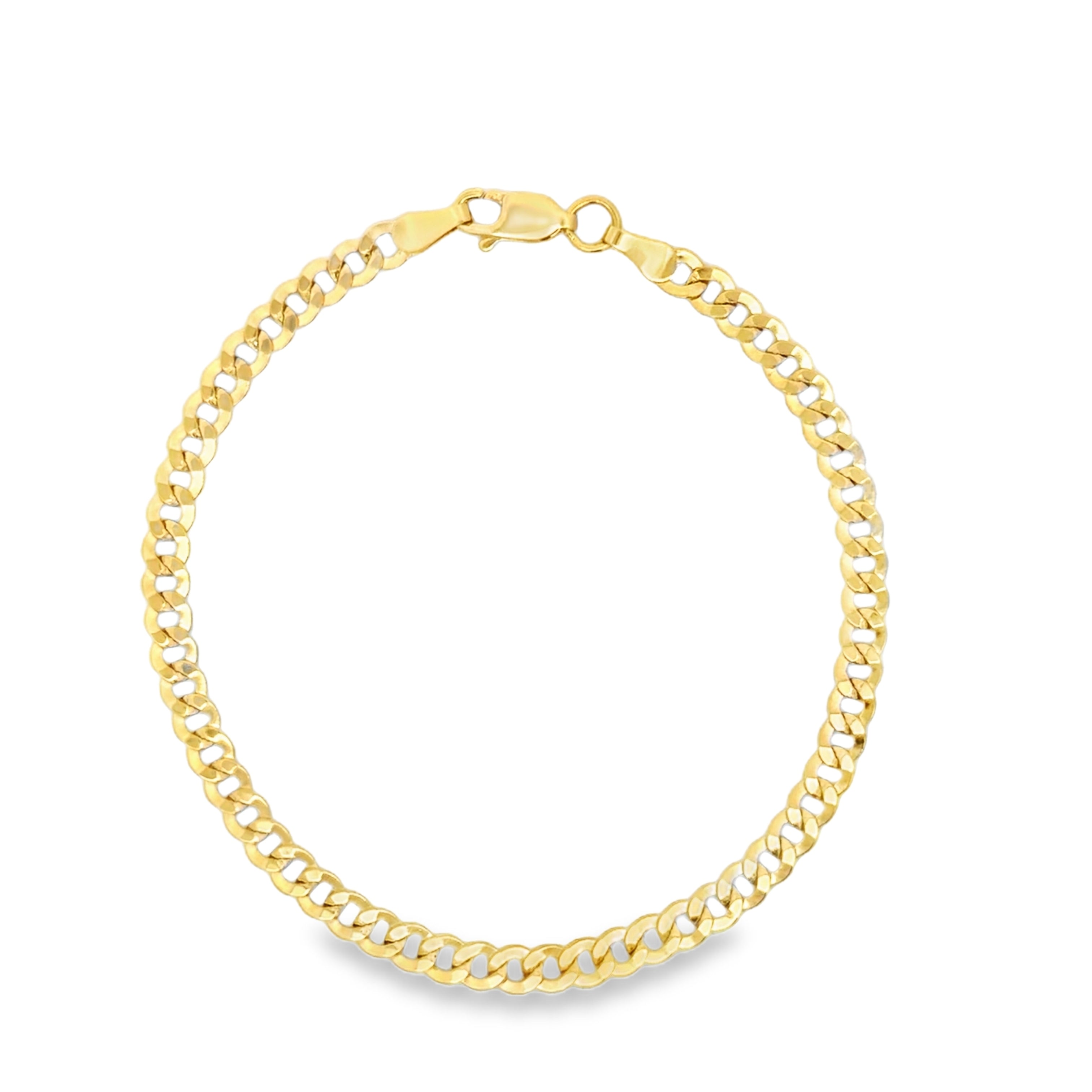 Yellow Gold Curb Link Chain Bracelet