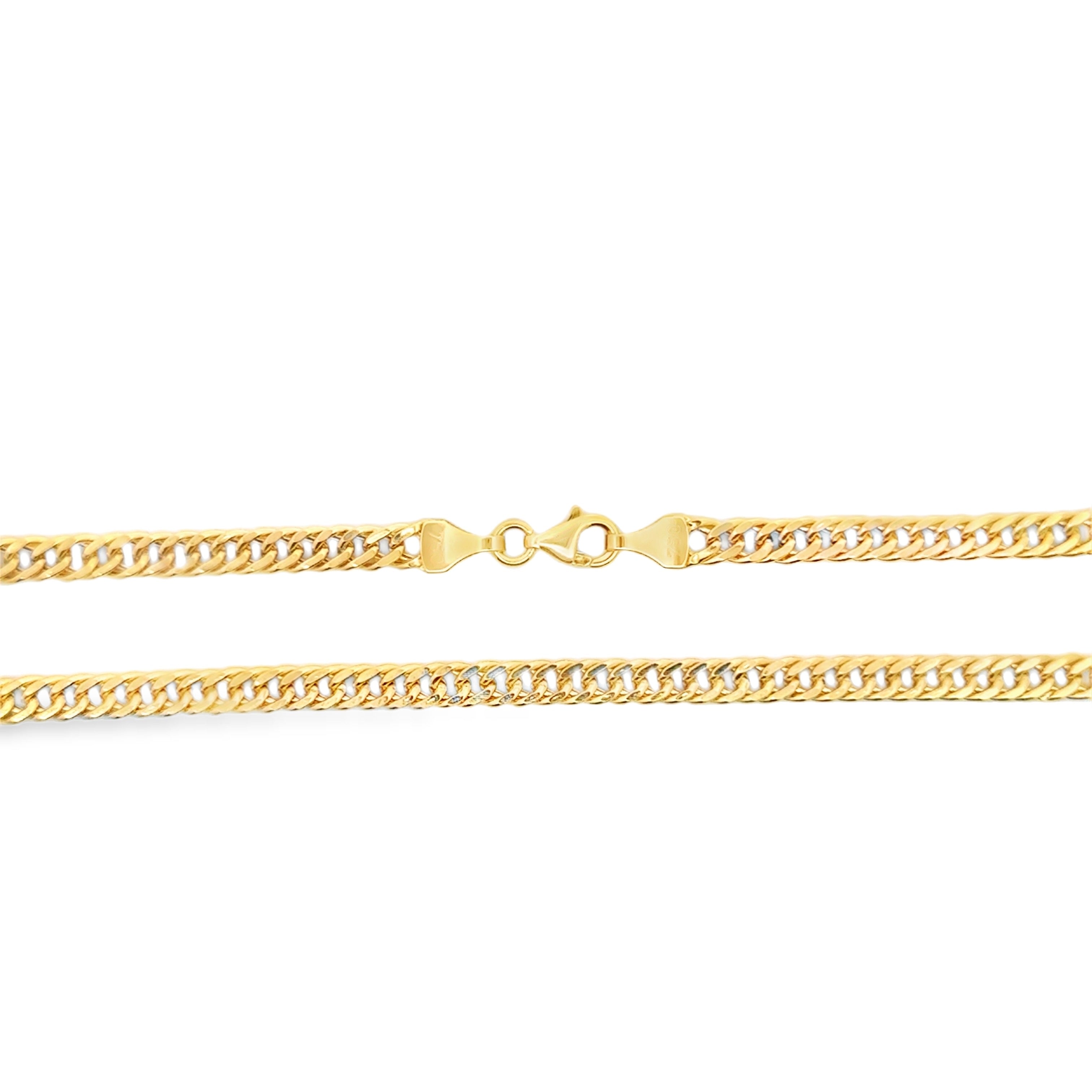 Yellow Gold Cuban Chain Necklace