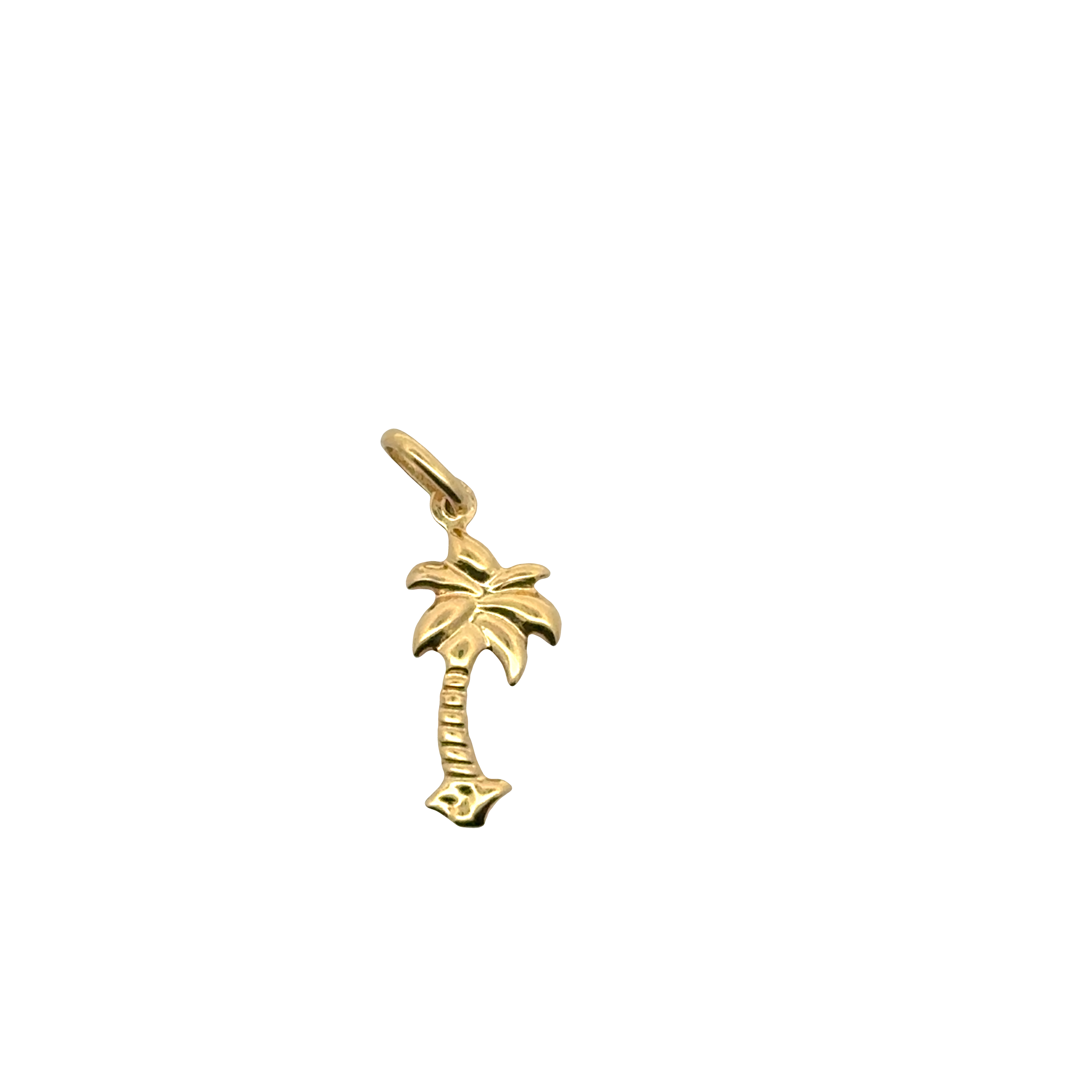 Yellow Gold Palm Tree Pendant