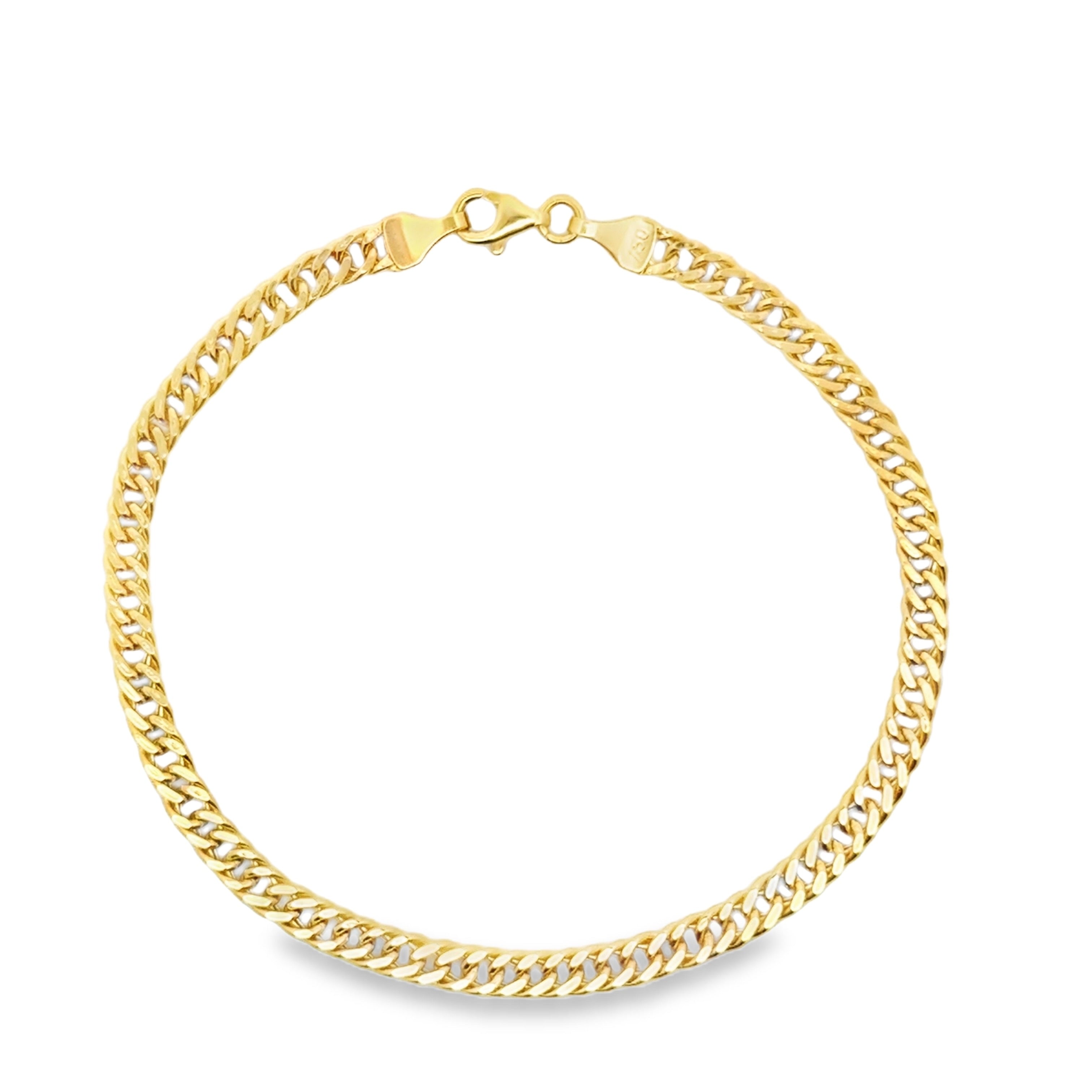 Yellow Gold Curb Link Chain Bracelet