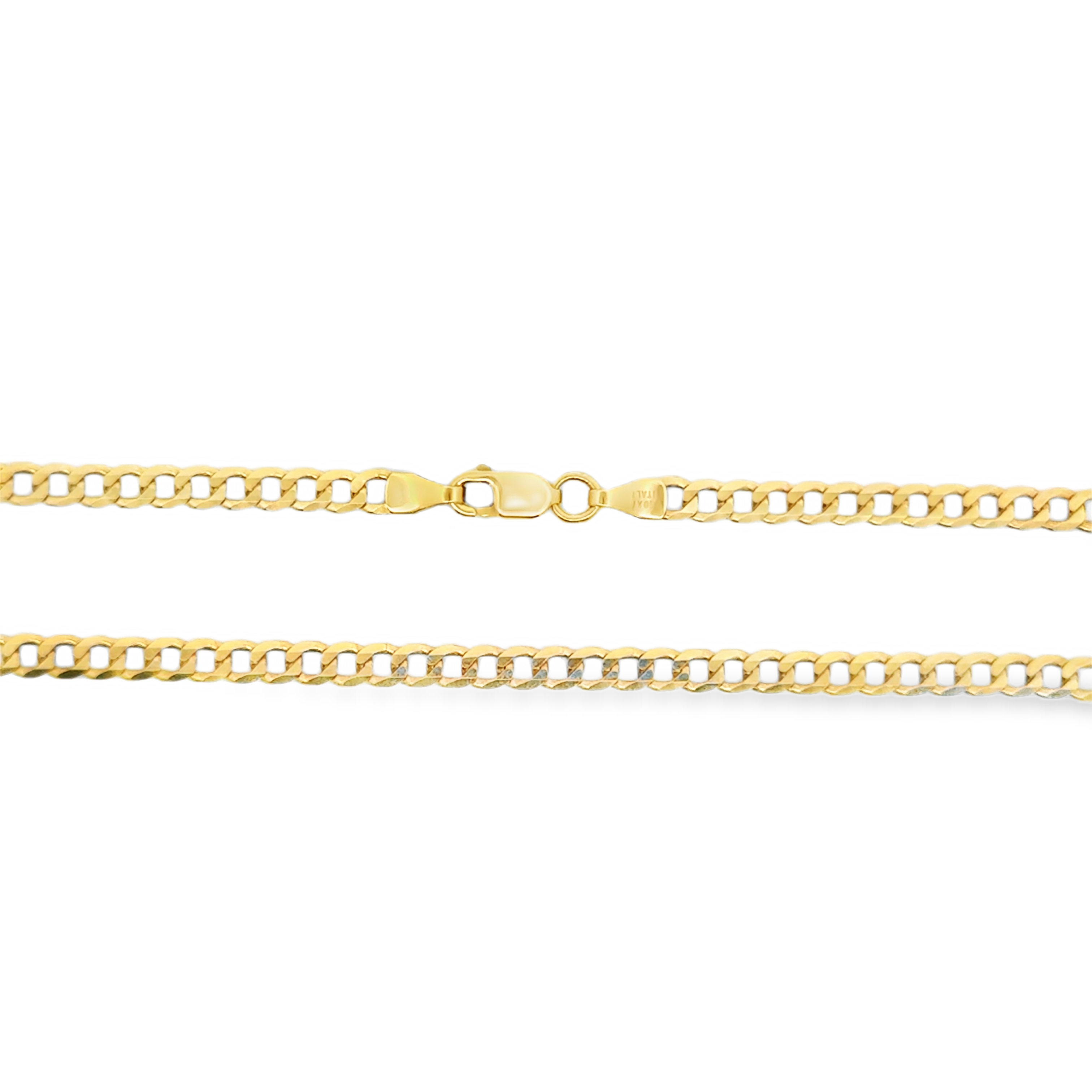 Classic Yellow Gold Cuban Chain Necklace