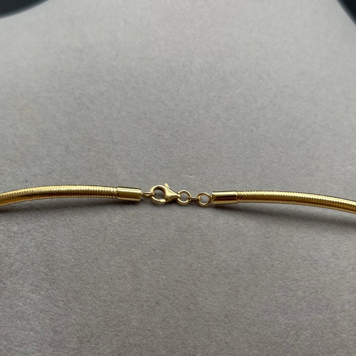 Classic Yellow Gold Snake Chain Necklace