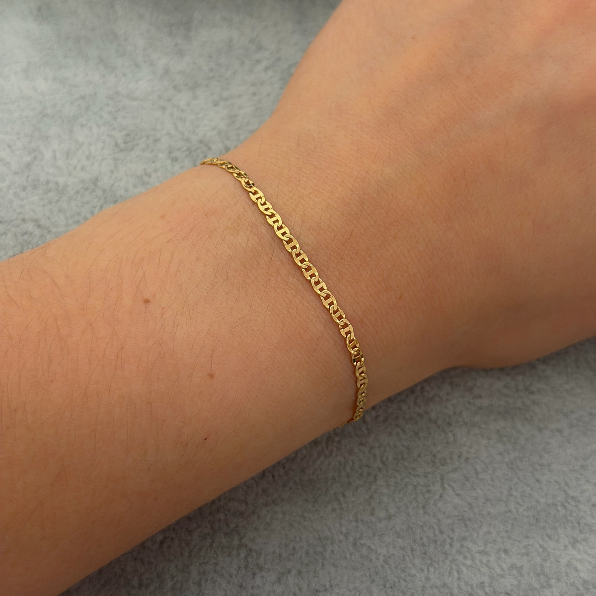 Yellow Gold Mariner Chain Bracelet