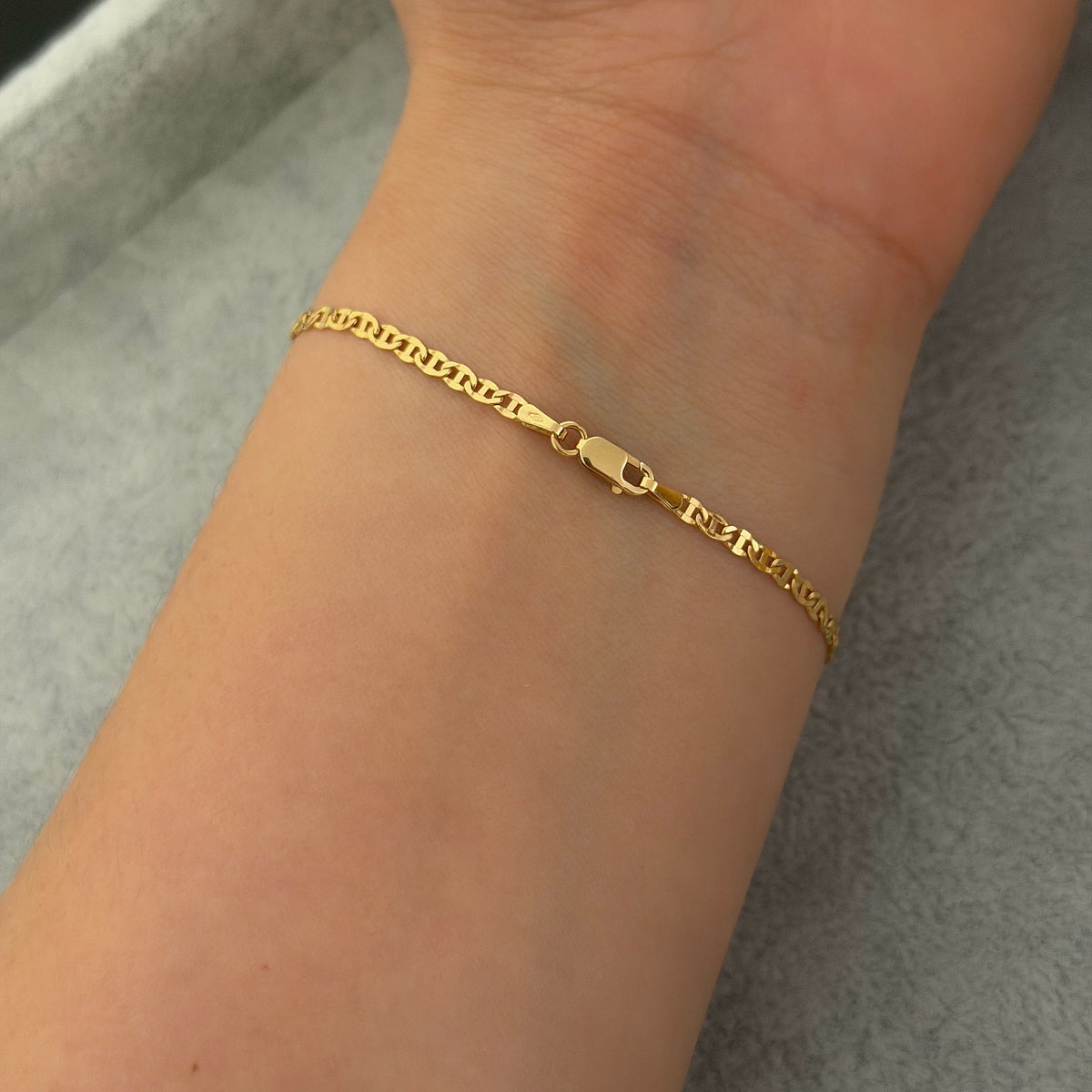 Yellow Gold Mariner Chain Bracelet