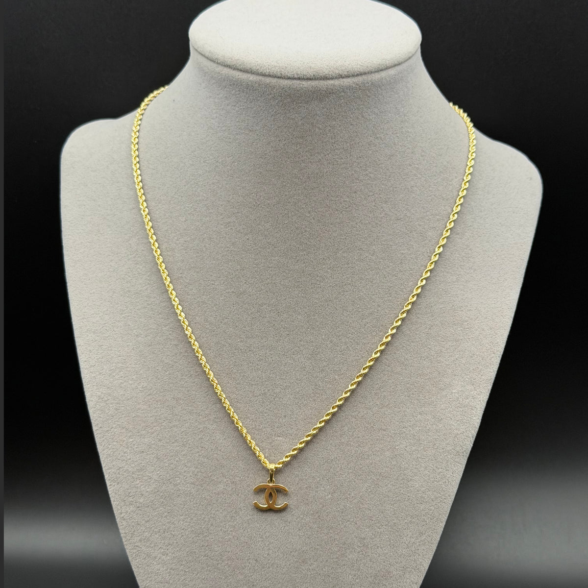Classic Yellow Gold Rope Chain Necklace