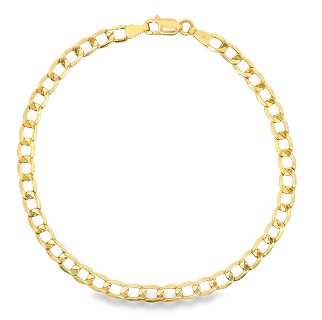 Classic Curb Link Chain Bracelet — Yellow Gold