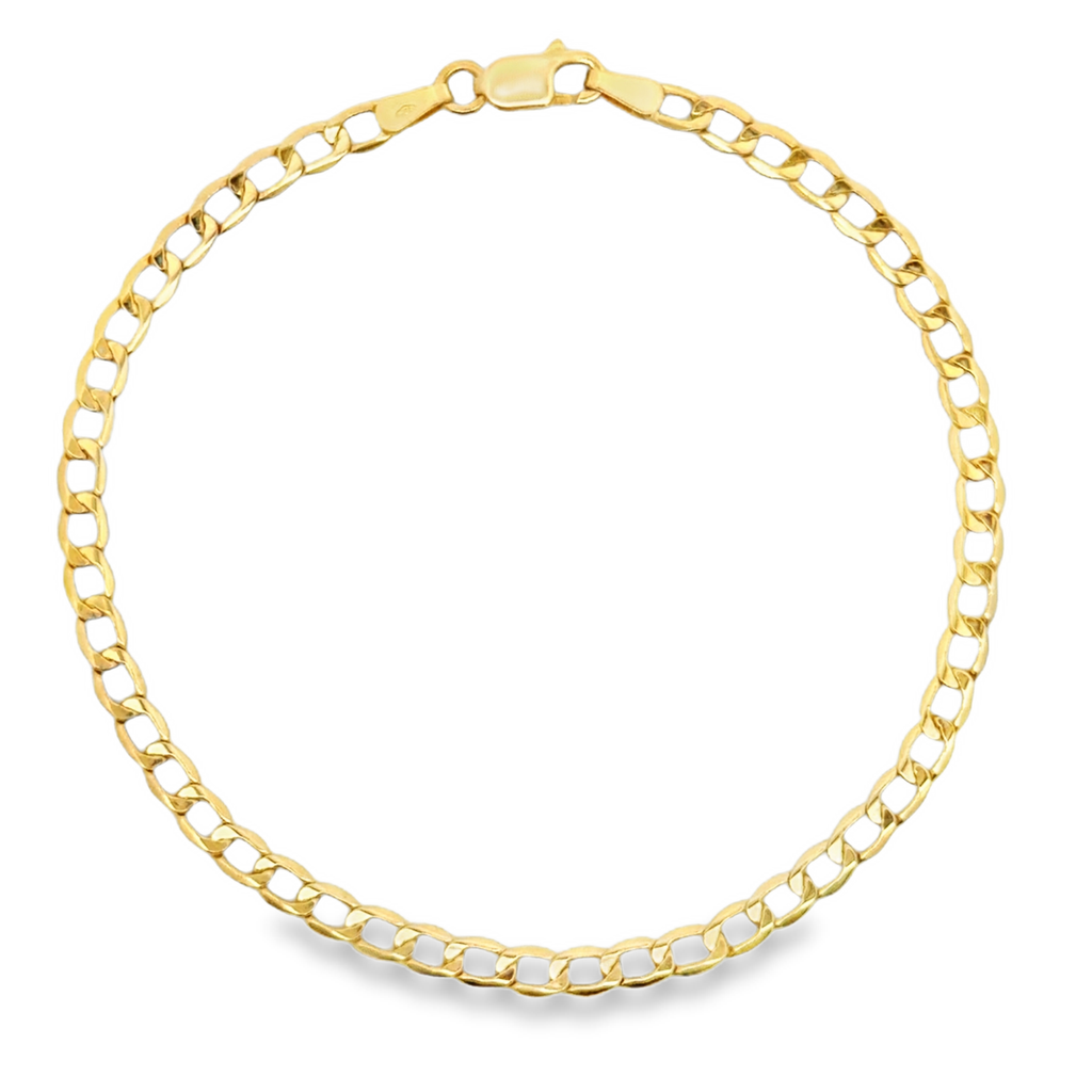 Yellow Gold Curb Chain Bracelet