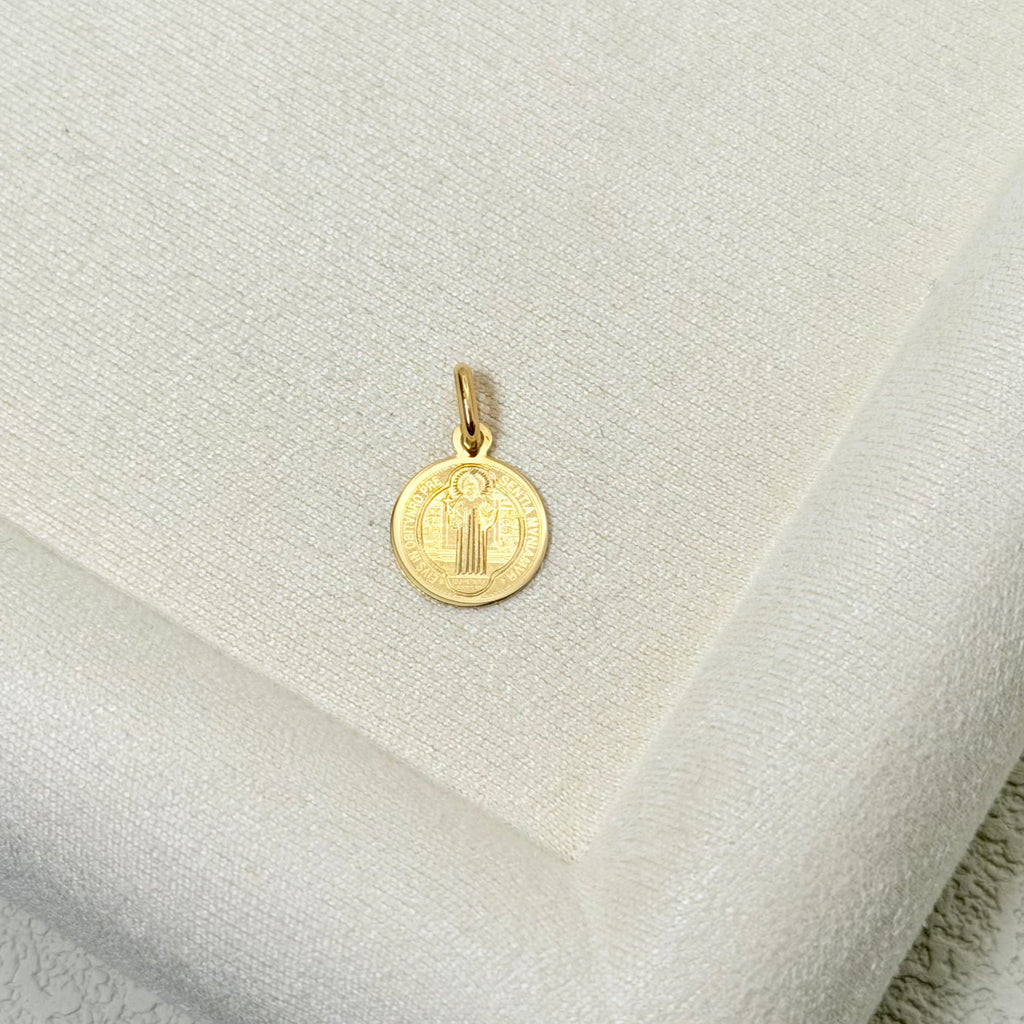 St. Benedict Medal Pendant in Yellow Gold