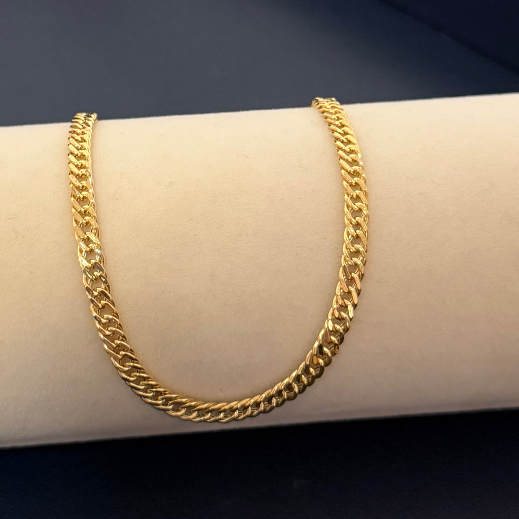 Yellow Gold Curb Link Chain Bracelet
