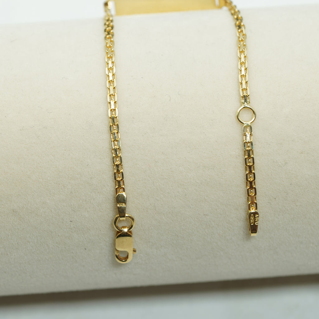 18k Yellow Gold Delicate Chain Bracelet