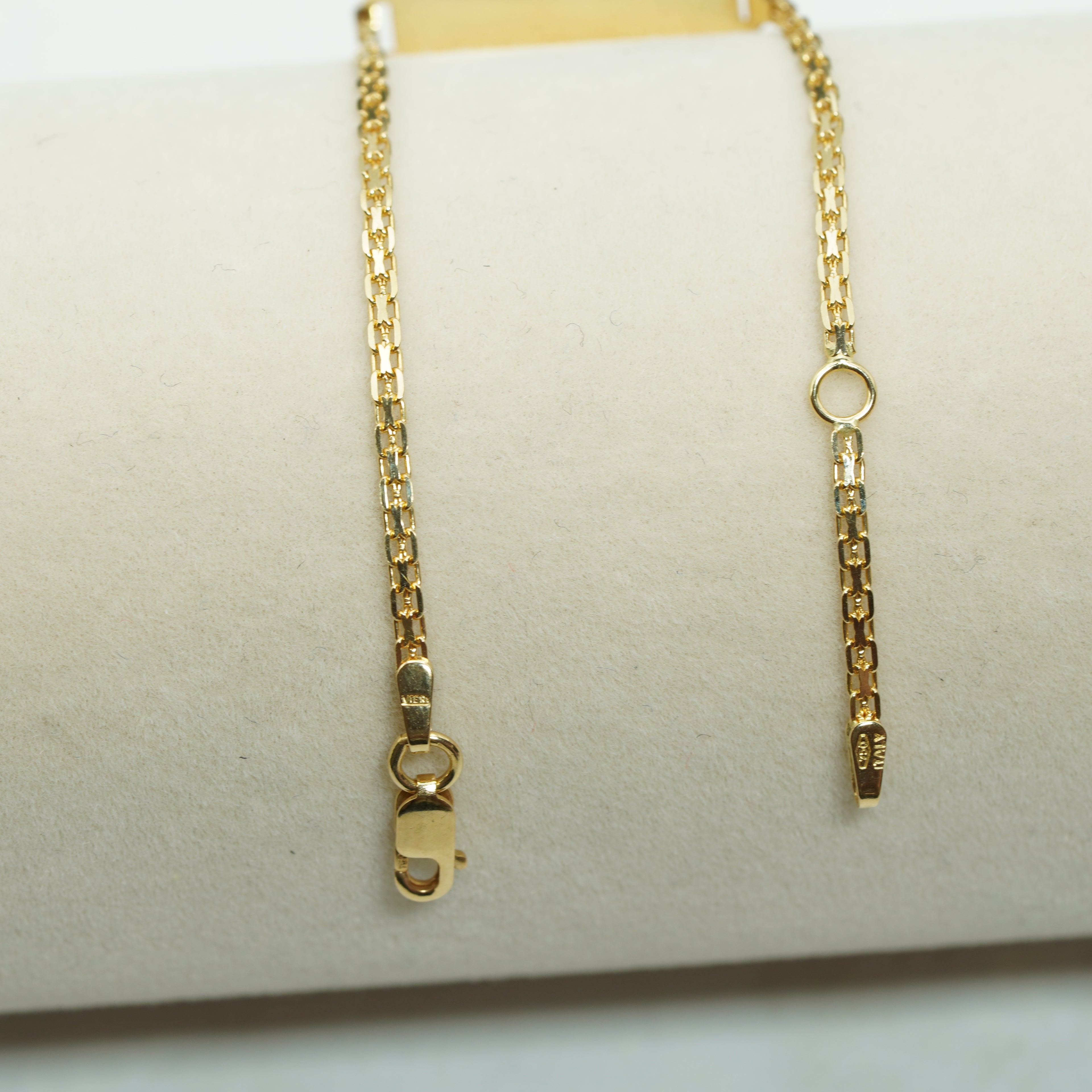 18k Yellow Gold Delicate Chain Bracelet