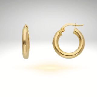 18k Gold Classic Huggies