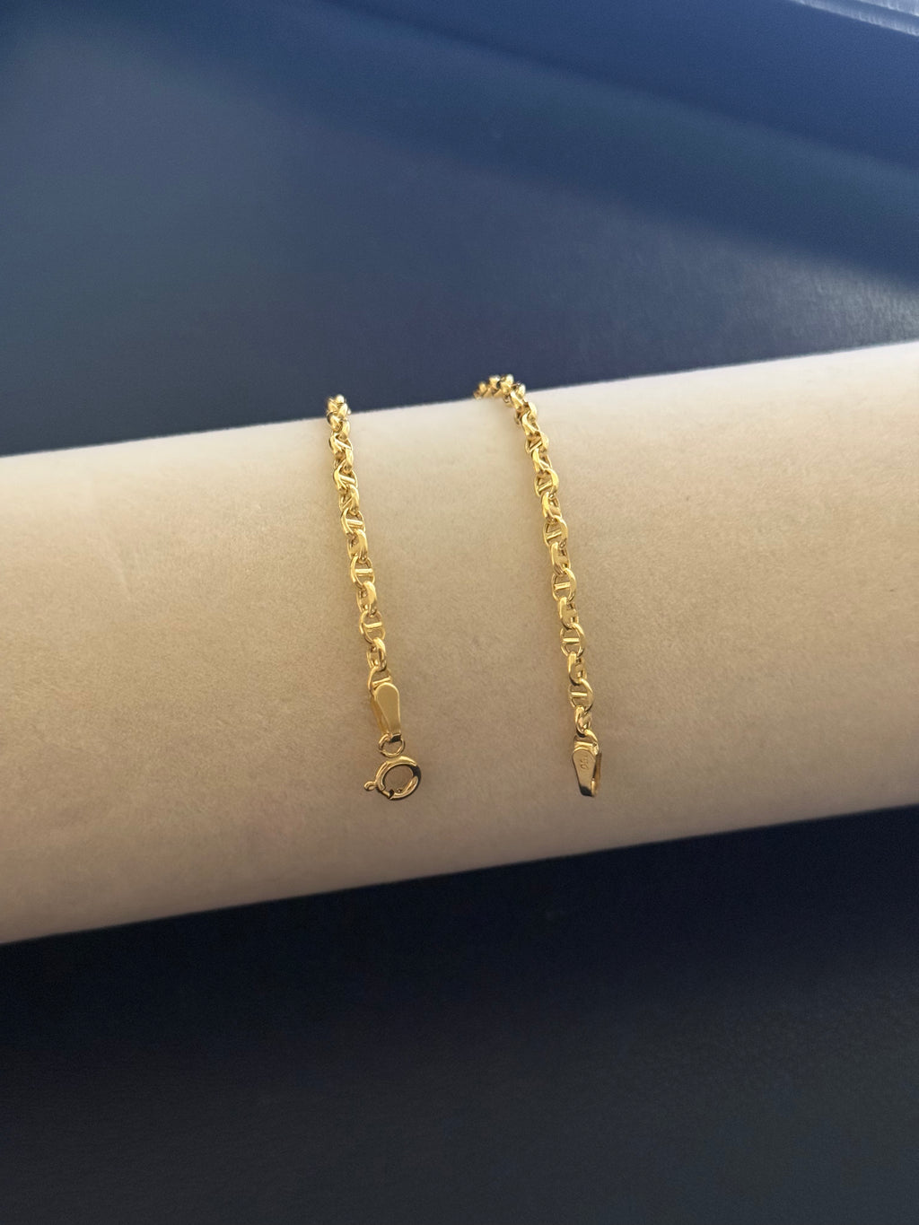 Yellow Gold Mariner Link Chain bracelet