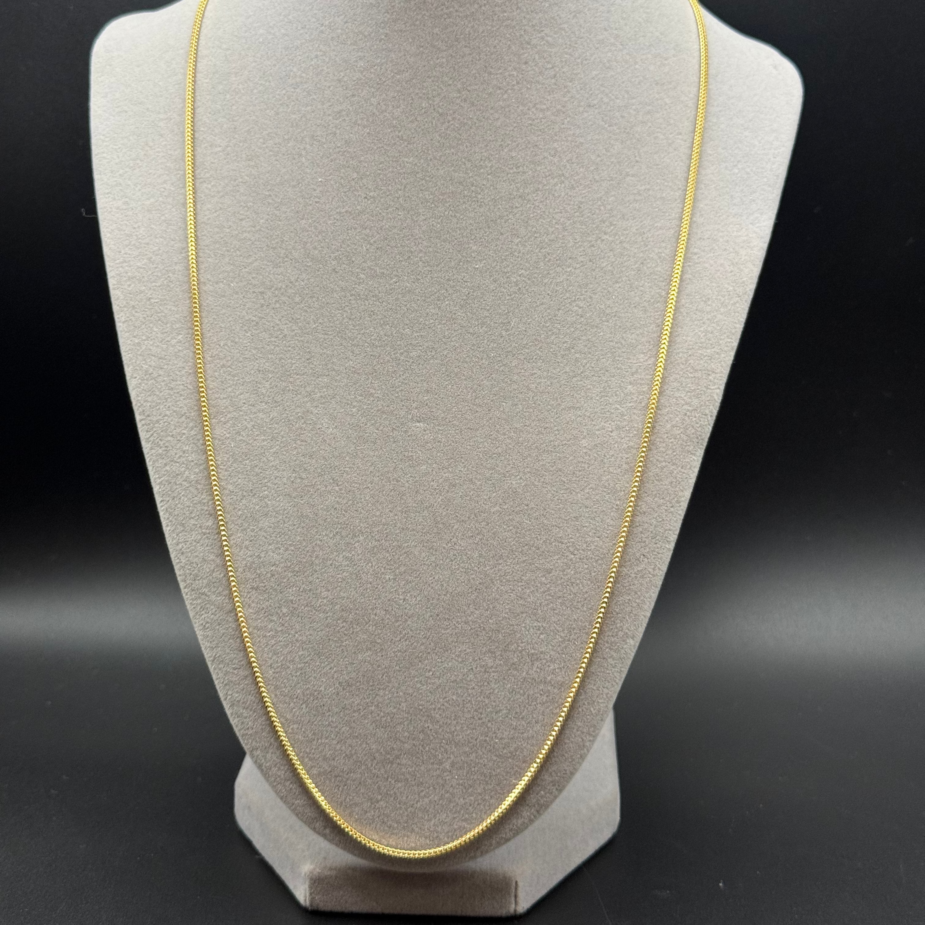 Classic Yellow Gold Woven Chain Necklace