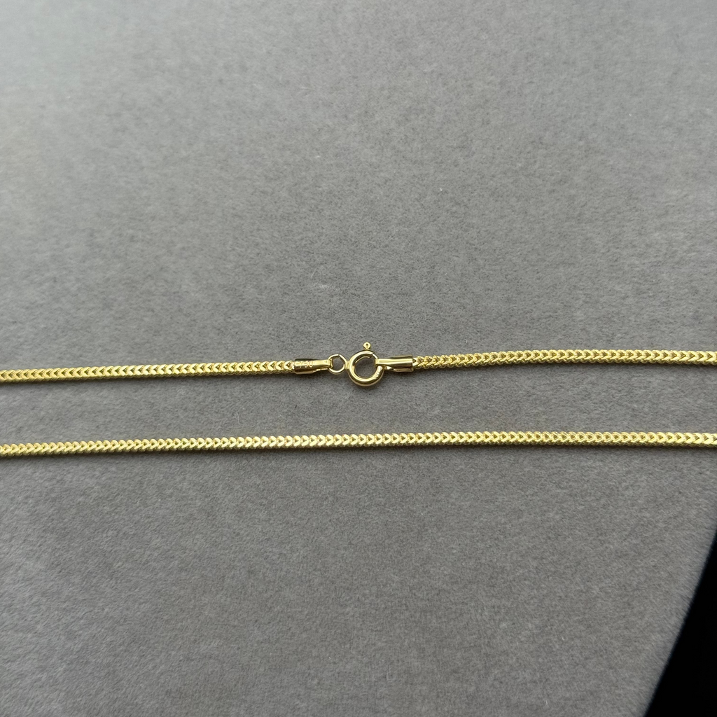 Classic Yellow Gold Woven Chain Necklace
