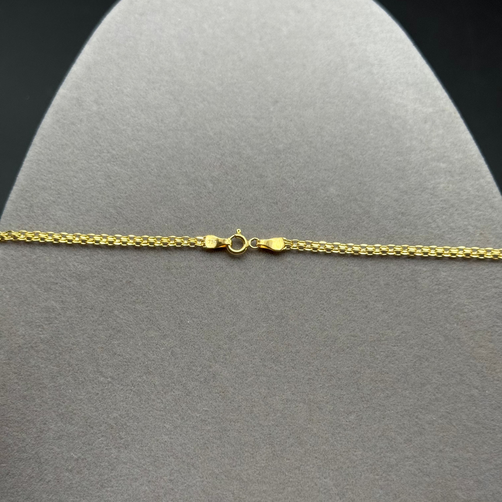 Yellow Gold Woven Link Chain Necklace