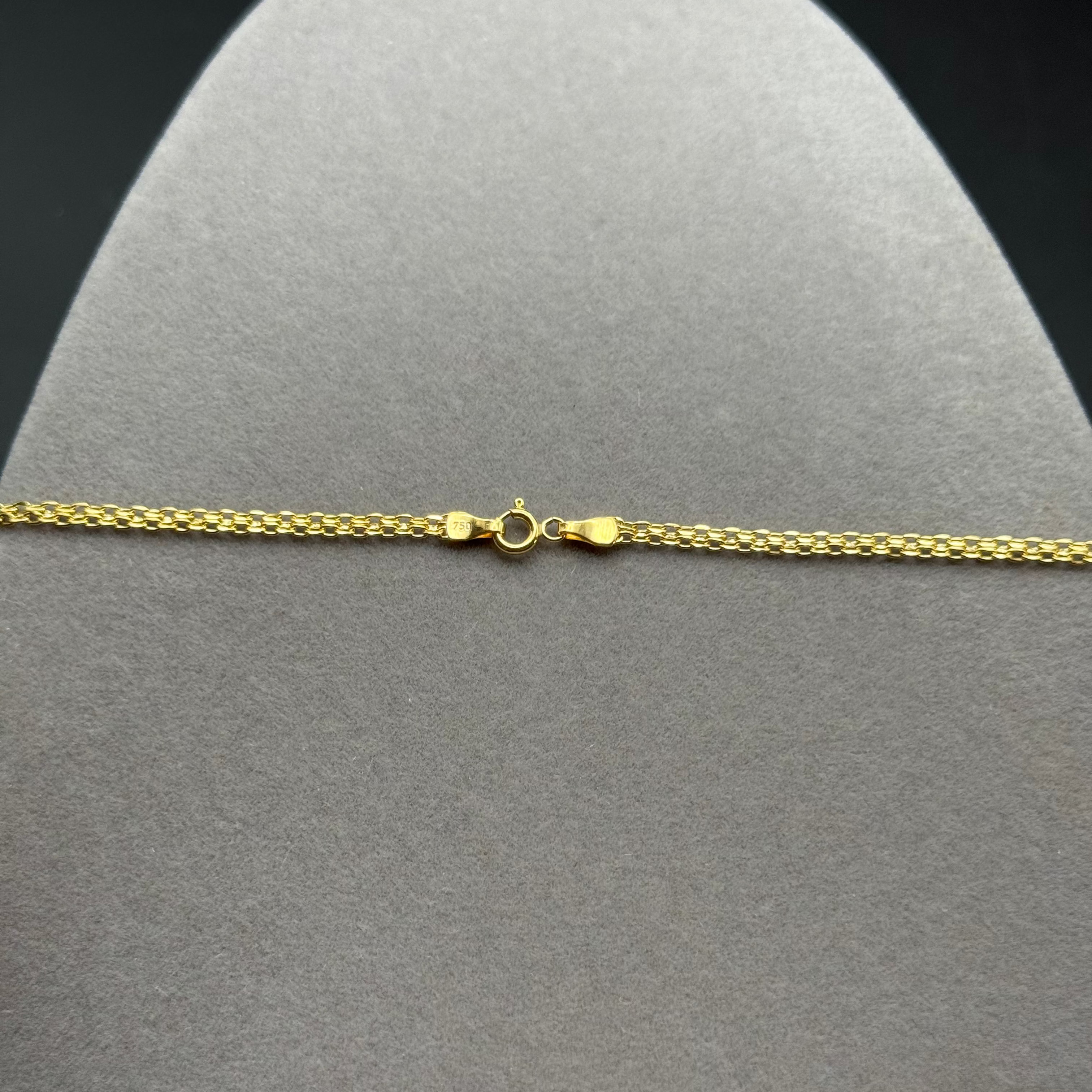 Yellow Gold Woven Link Chain Necklace