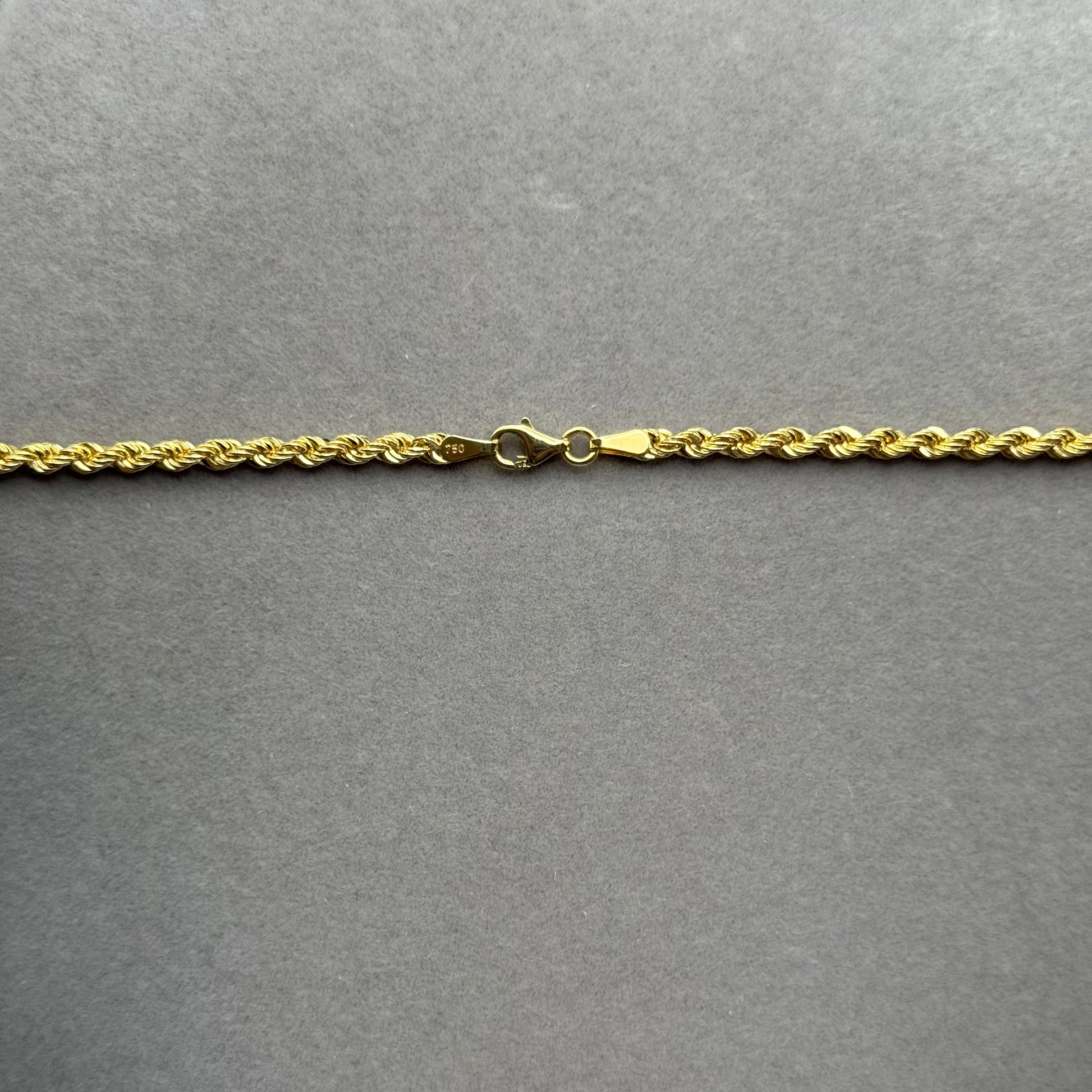 Classic Twisted Rope Chain in Yellow Gold
