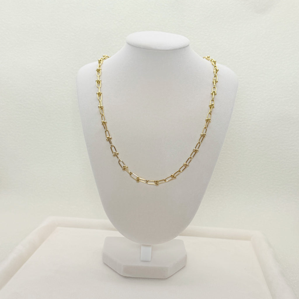 Yellow Gold U-Link Chain Necklace