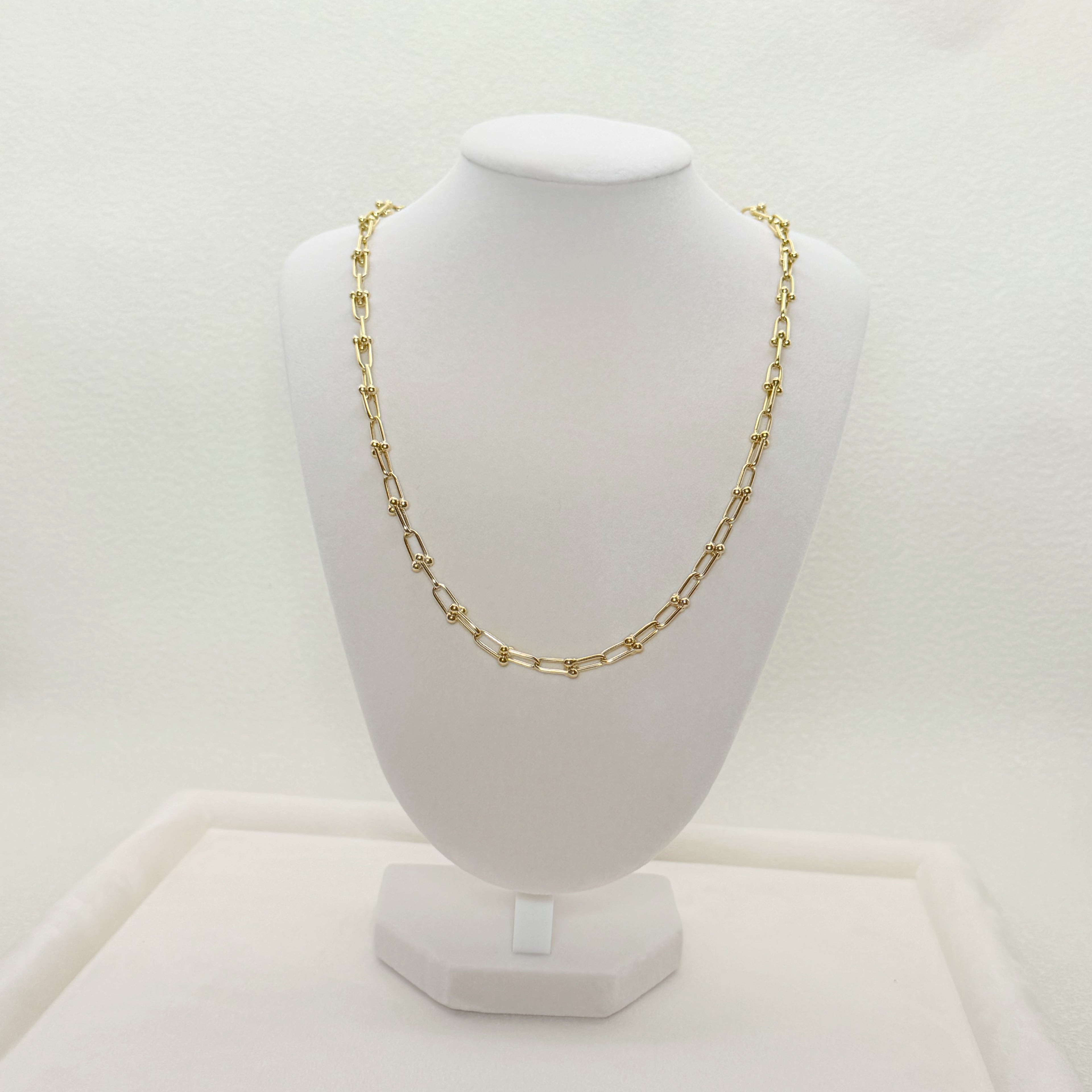 Yellow Gold U-Link Chain Necklace