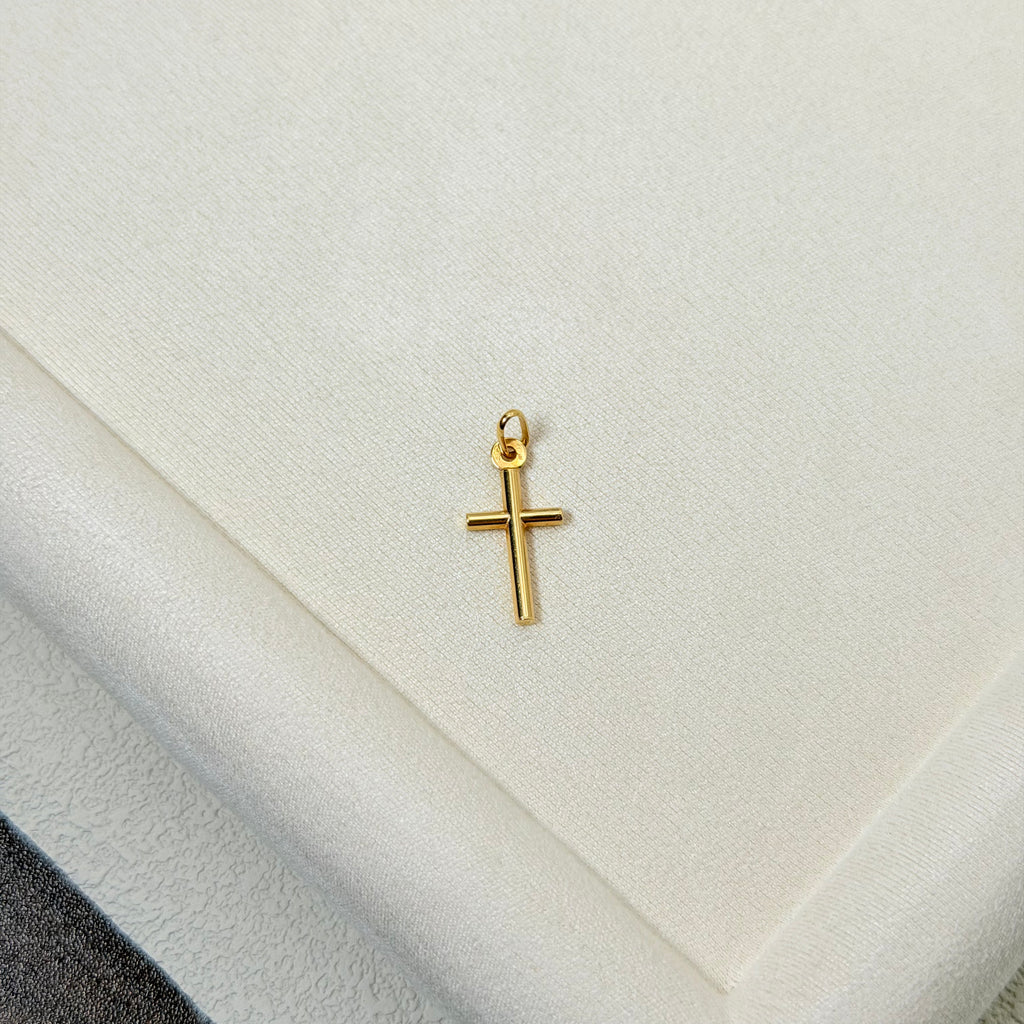 Classic Yellow Gold Latin Cross Pendant