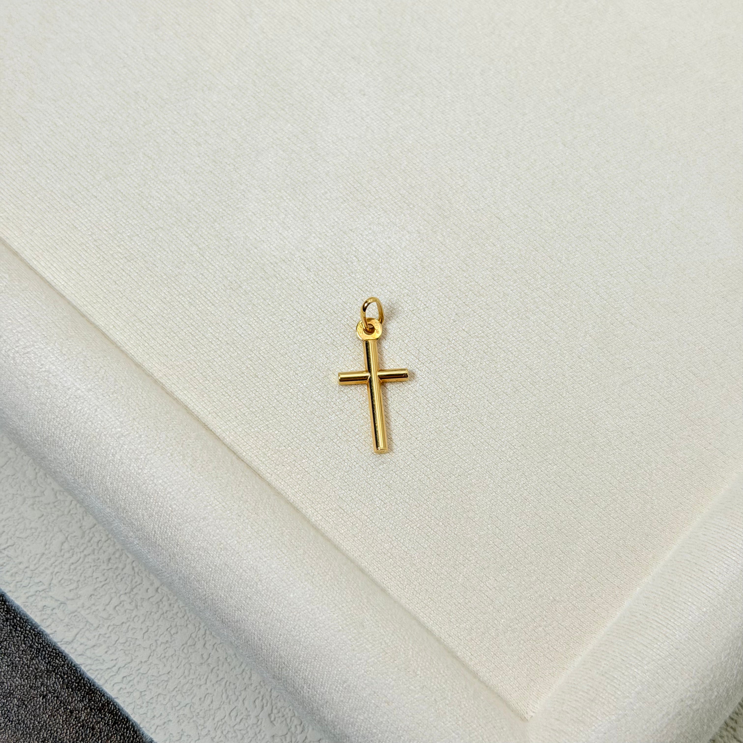 Classic Yellow Gold Latin Cross Pendant