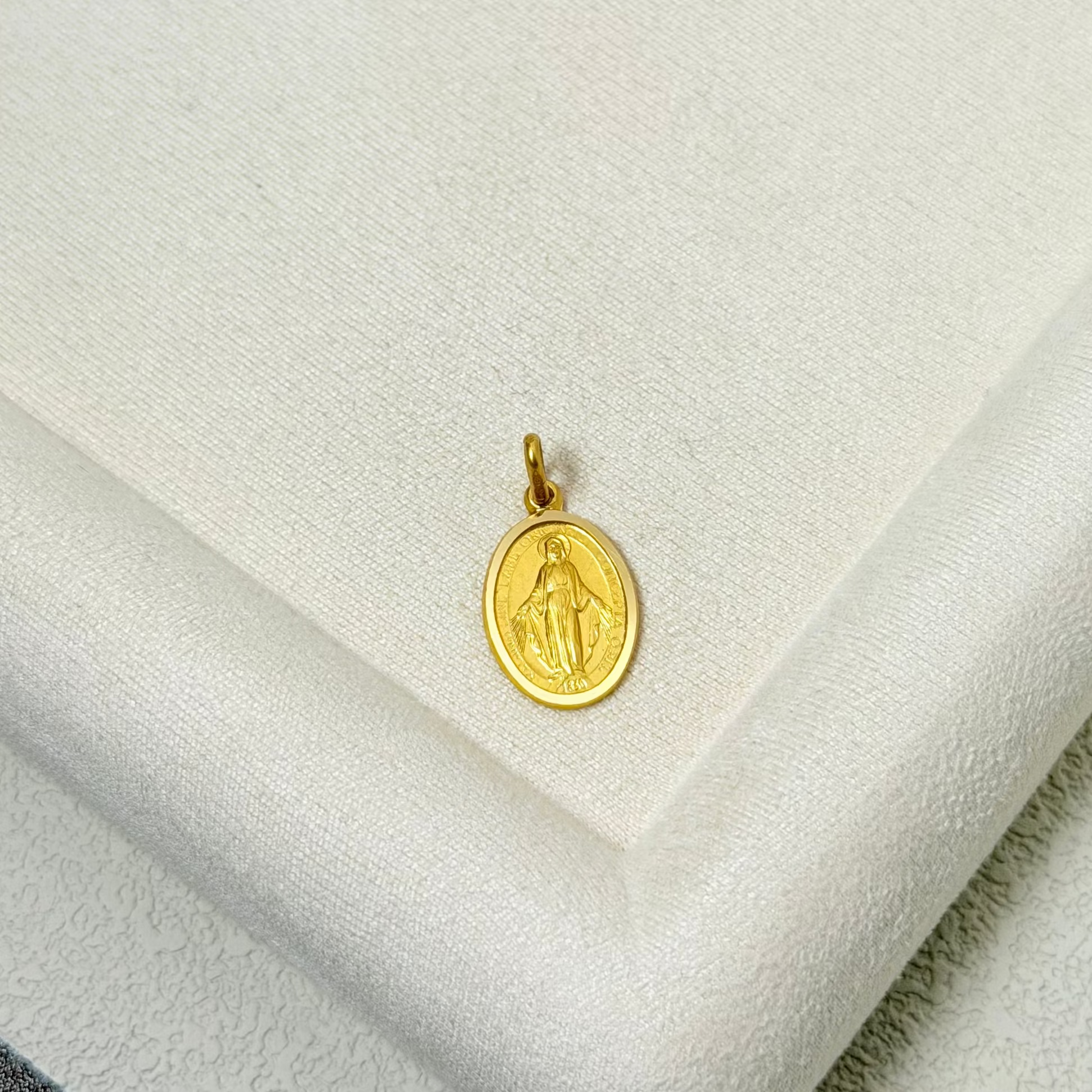 Religious Iconography Yellow Gold Pendant