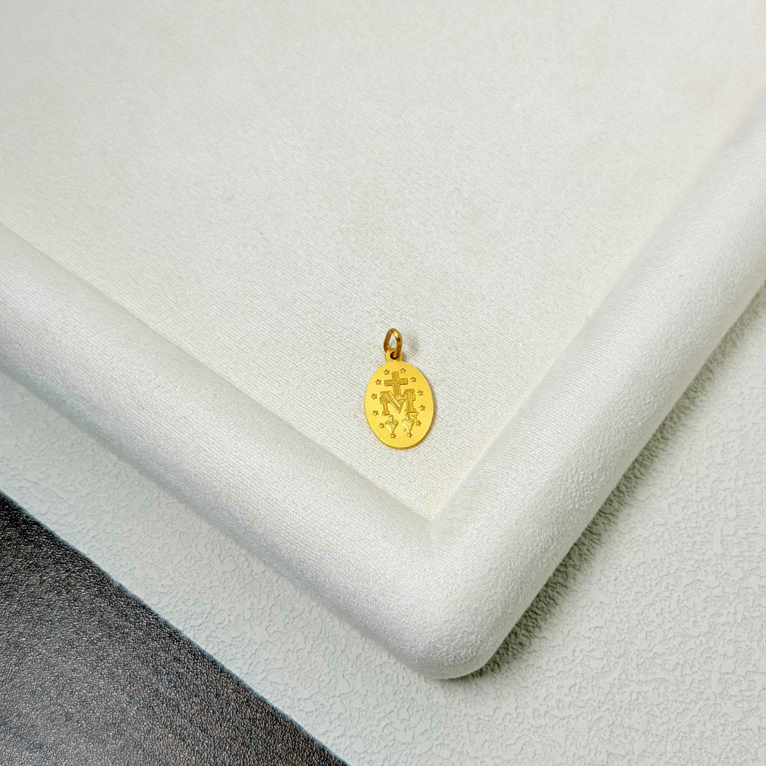 Religious Iconography Yellow Gold Pendant