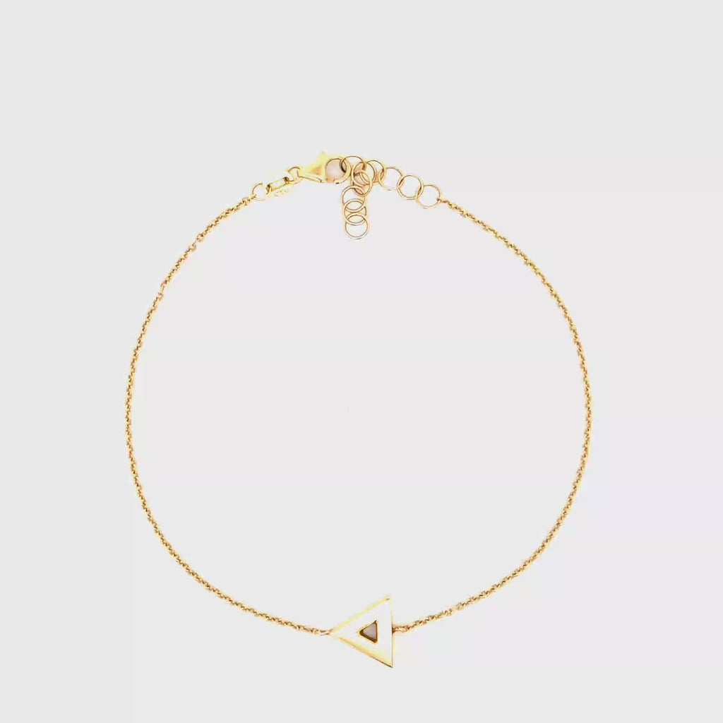 Delicate Yellow Gold Chain Bracelet