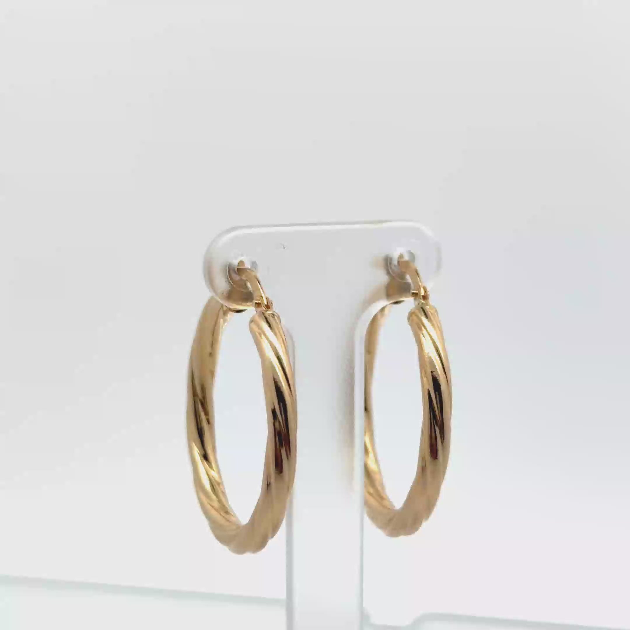Classic Yellow Gold Hoop Earrings