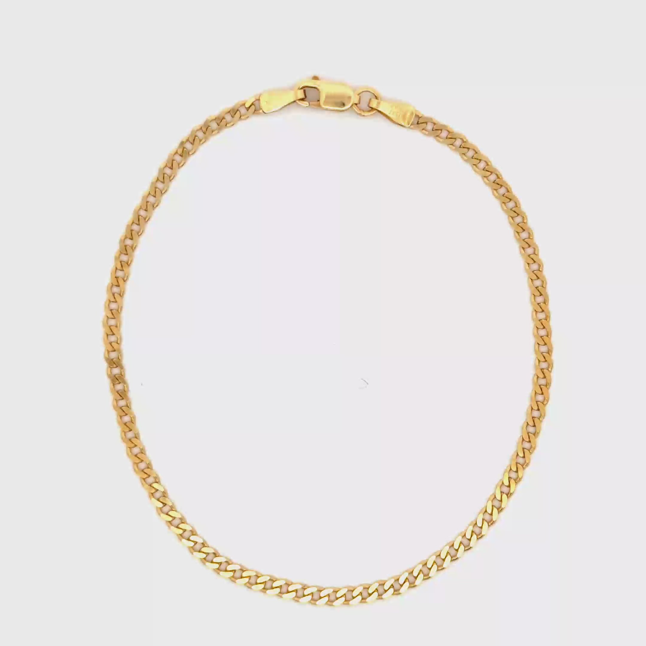 18k Yellow Gold Delicate Chain Bracelet