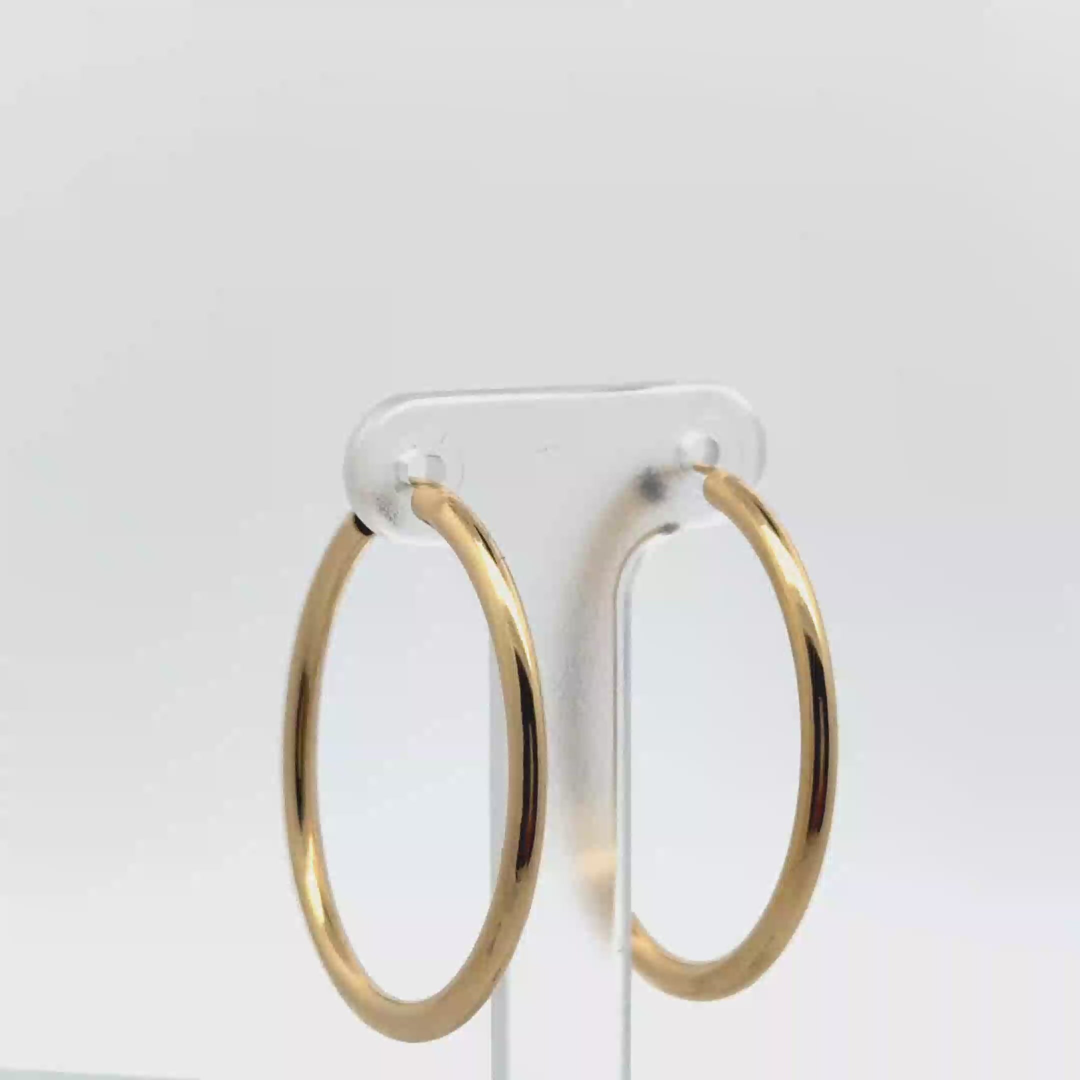 Classic Yellow Gold Hoop Earrings