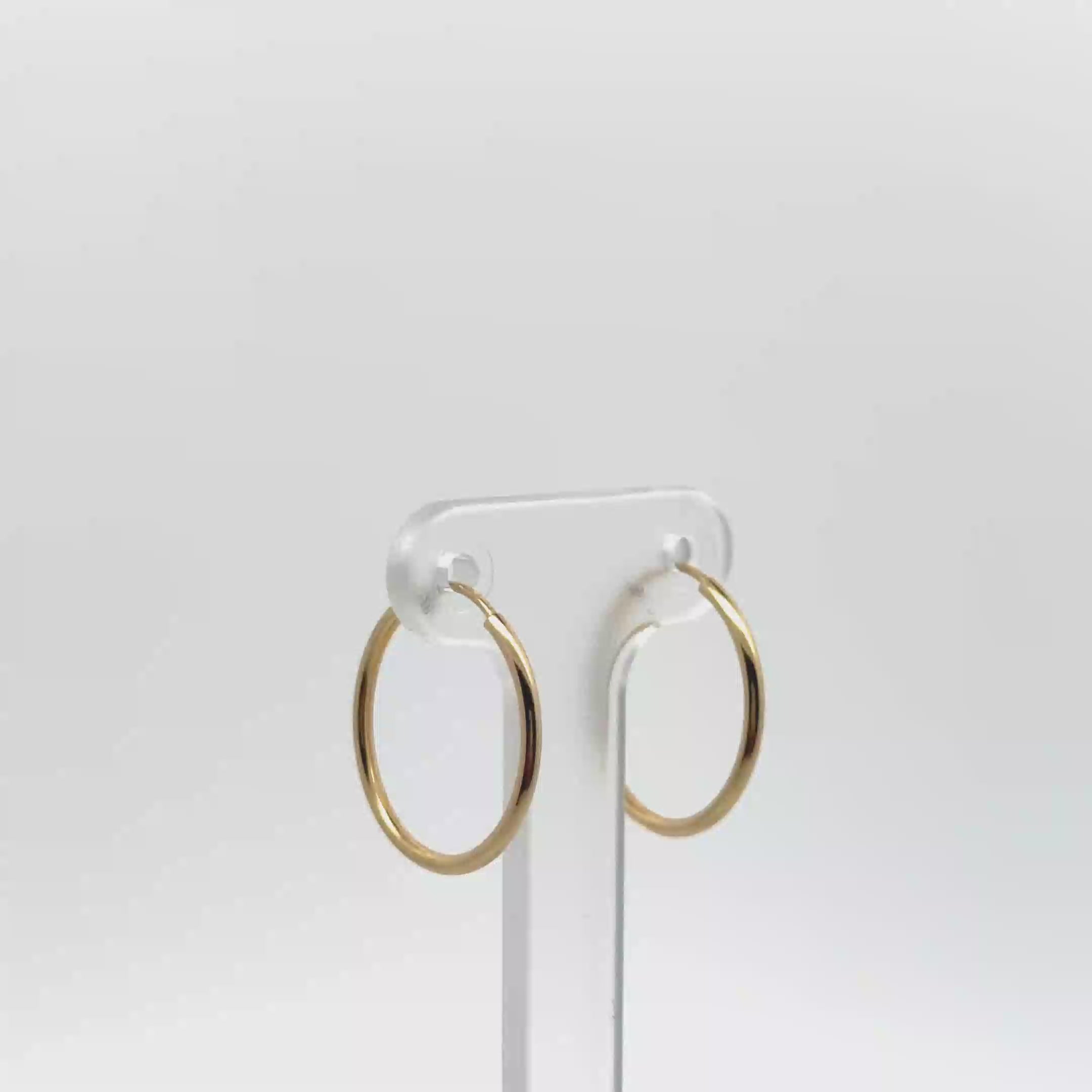 Timeless Yellow Gold Hoop Earrings