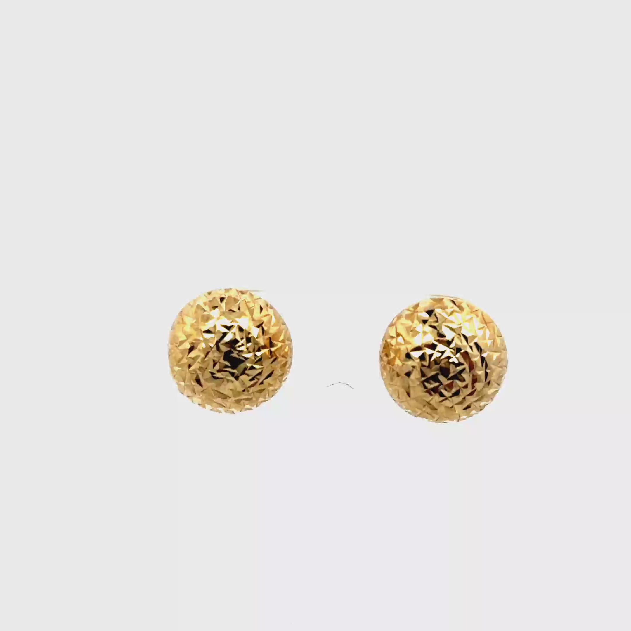 Classic Yellow Gold Stud Earrings