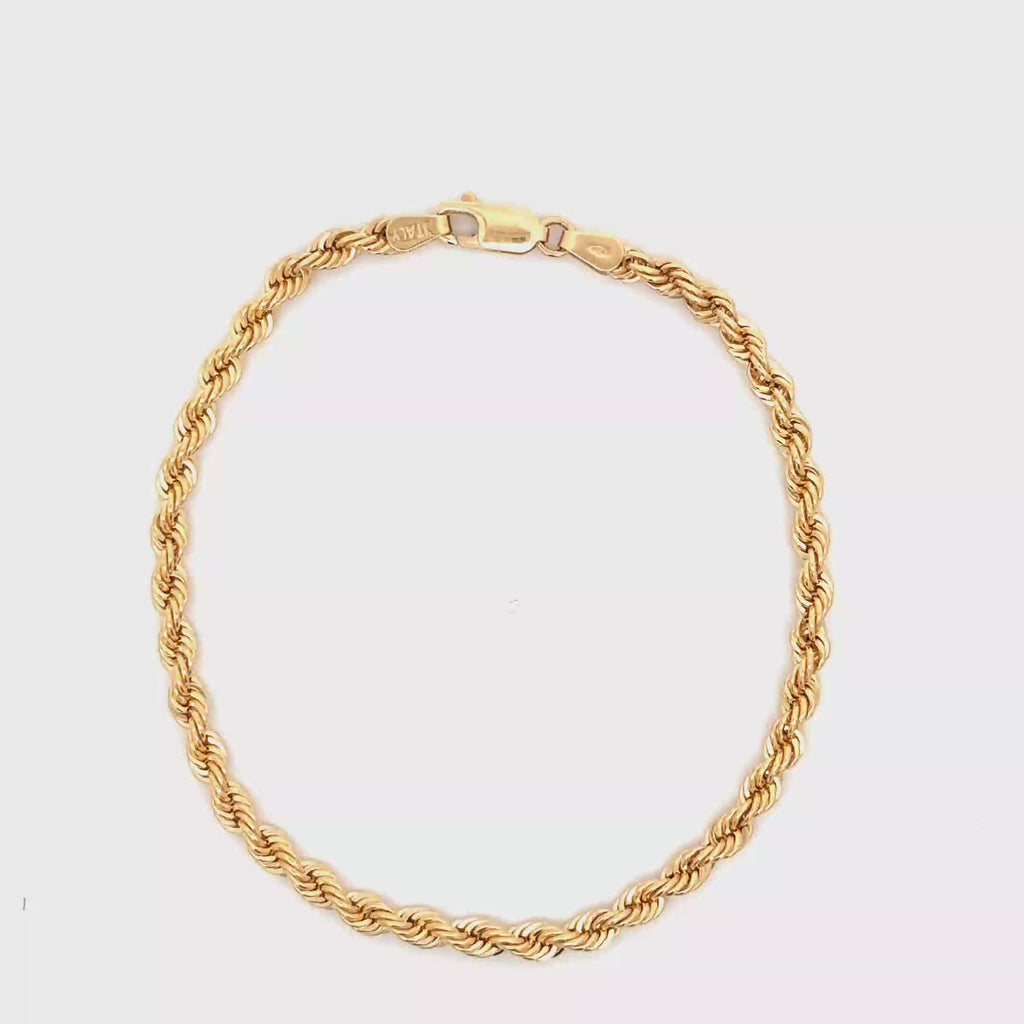 Classic Yellow Gold Chain Bracelet