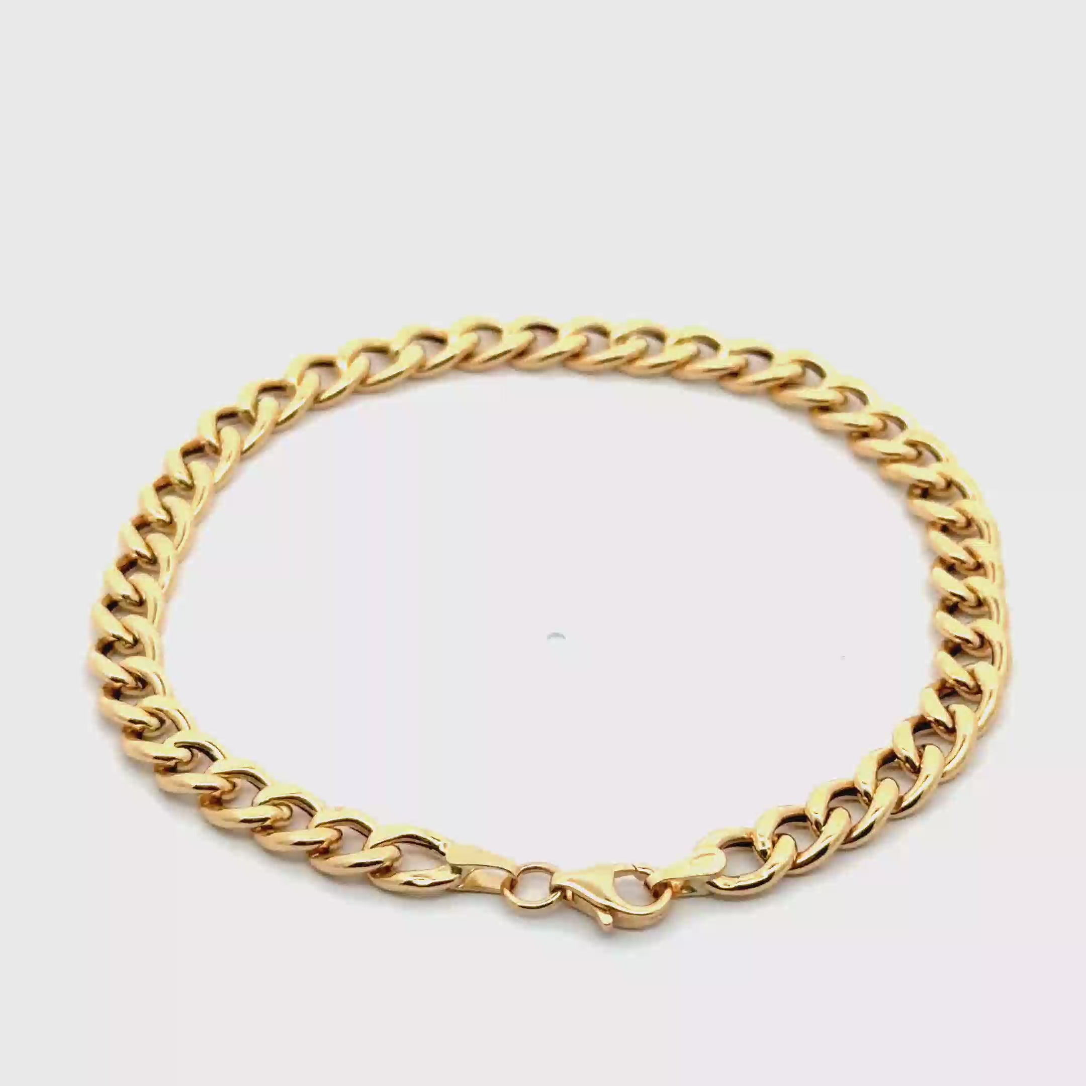 Classic Yellow Gold Chain Bracelet