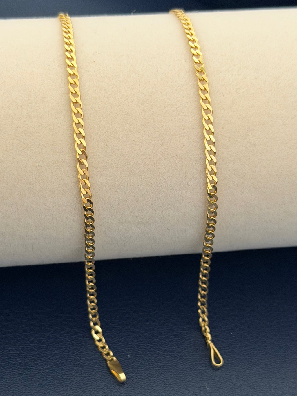 Classic Yellow Gold Cuban Link Chain Necklace