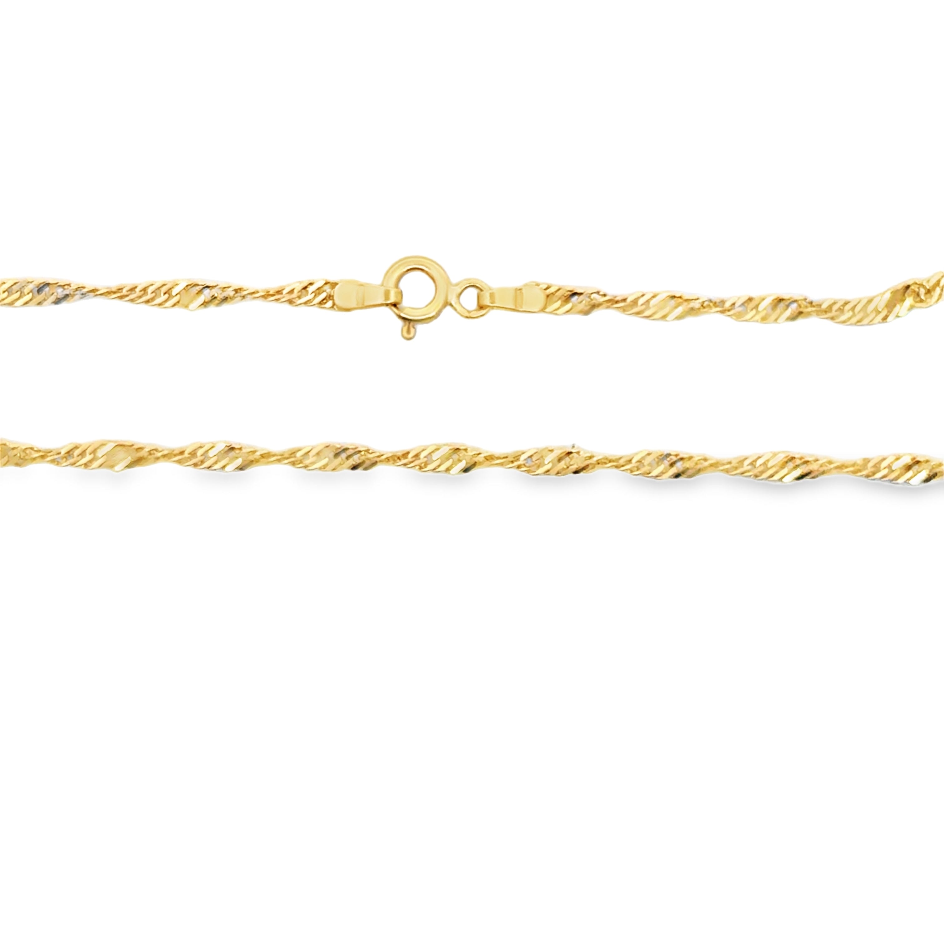 Zirconia Sunburst Charm Necklace in Yellow Gold